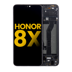 LCD Assembly With Frame For Huawei Honor 8X (Refurbished) (Black)