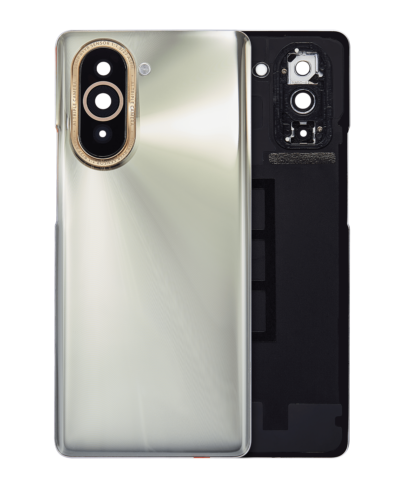 Coque arrière en verre avec objectif de caméra pour Huawei Nova 10 (Argent)
