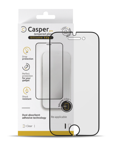 Casper Pro Silicone verre trempé pour iPhone 6 / 6S / 7 / 8 (Retail Pack) (Clear) – Image 4