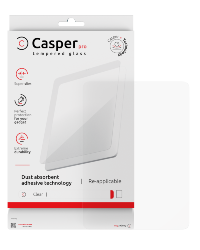Casper Pro Tempered Glass For iPad Air 13" (2024) / Air 13" (2025)/ Air 13"M4 (2026) (Retail Pack) (Clear)