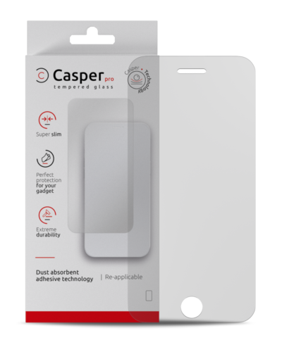 Verre trempé Casper Pro pour iPhone 6 / 6S / 7 / 8 (Emballage de vente au détail) (Mat)