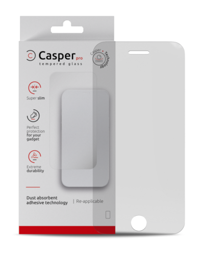Verre trempé Casper Pro pour iPhone 5 / 5S / 5C / SE (2016) (Emballage de vente au détail) (Transparent) – Image 3