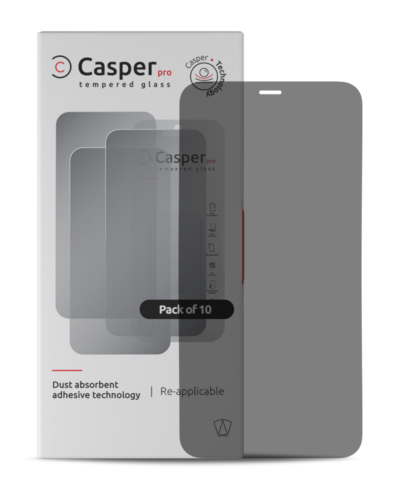 Verre trempé Casper Pro pour iPhone 12 / 12 Pro (lot de 10) (Confidentialité) – Image 4