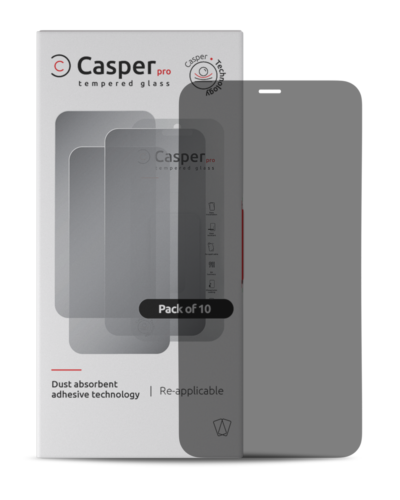 Casper Pro Tempered Glass For iPhone 12 Mini (10 Pack) (Privacy) – Image 4