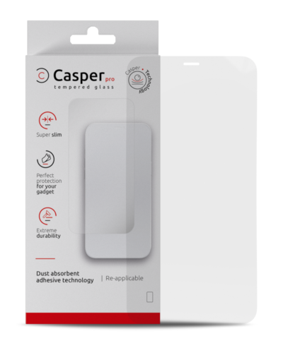 Verre trempé Casper Pro pour iPhone 12 Pro Max (compatible avec les coques) (emballage de vente au détail) (transparent) – Image 4