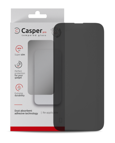 Casper Pro Tempered Glass For iPhone 14 Pro (Retail Pack) (Privacy)