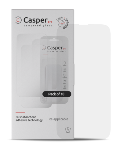 Casper Pro Tempered Glass For iPhone 14 Pro (10 Pack) (Clear) – Image 4