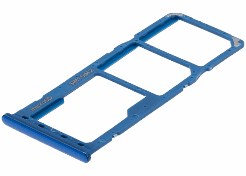 Tiroir double carte SIM pour Samsung Galaxy A20 (A205 / 2019) / A30 (A305 / 2019) / A50 (A505 / 2019) (Bleu) – Image 4