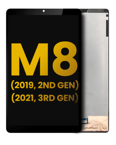 LCD Assembly Without Frame For Lenovo Tab M8 (2nd Gen / 3rd Gen) (Refurbished) (Black)