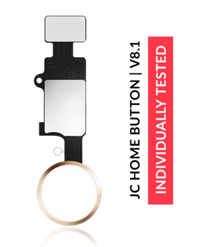 Solution pour bouton d'accueil iPhone 7 / 7 Plus / 8 / 8 Plus / SE (2020) / SE (2022) (Or) (Version 8.1 / JCID / Testée individuellement pour sa fonctionnalité) – Image 2