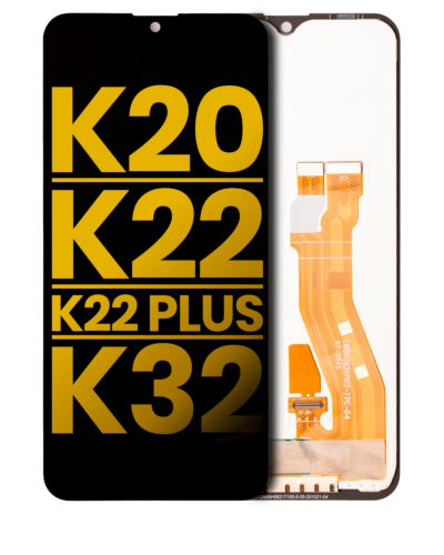 Écran LCD sans cadre pour LG K20 (2020) / K22 / K22 Plus (K220) / K32 (Remis à neuf) (Noir)