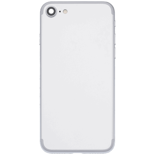 Back Housing W/ Small Components Pre-Installed For iPhone 7 (Used OEM Pull: Grade A) (Silver) – Image 4