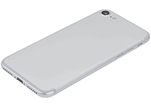 Back Housing W/ Small Components Pre-Installed For iPhone 7 (Used OEM Pull: Grade A) (Silver) – Image 5