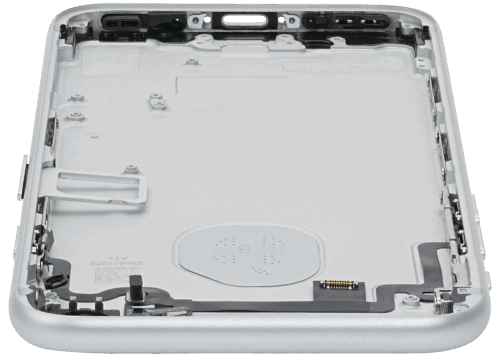 Back Housing W/ Small Components Pre-Installed For iPhone 7 (Used OEM Pull: Grade A) (Silver) – Image 7