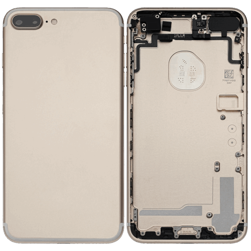 Coque arrière avec petits composants préinstallés pour iPhone 7 Plus (Pièce d'origine d'occasion: Grade A) (Or) – Image 2