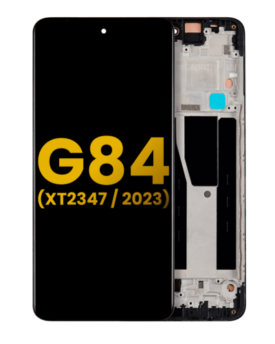 Écran OLED avec cadre pour Motorola Moto G84 (XT2347 / 2023) (Remis à neuf) (Toutes les couleurs)