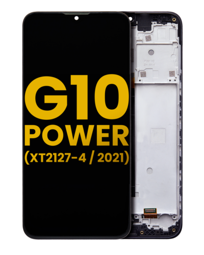 Écran LCD avec cadre pour Motorola Moto G10 Power (XT2127-4 / 2021) (Remis à neuf) (Toutes les couleurs)