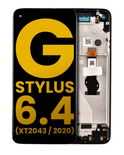 Écran LCD avec cadre pour Motorola Moto G Stylus 6,4" (XT2043 / 2020) (Remis à neuf) (Indigo mystique)