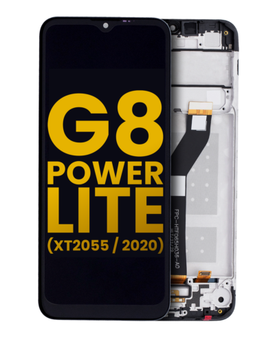 Écran LCD complet avec cadre pour Motorola Moto G8 Power Lite (XT2055 / 2020) (reconditionné) (noir) – Image 10
