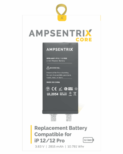 Replacement Battery Core For iPhone 12 / 12 Pro (Spot Welding Required) (AmpSentrix Core) – Image 3