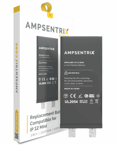 Batterie de remplacement pour iPhone 12 Mini (soudure par points requise) (AmpSentrix Core) – Image 3