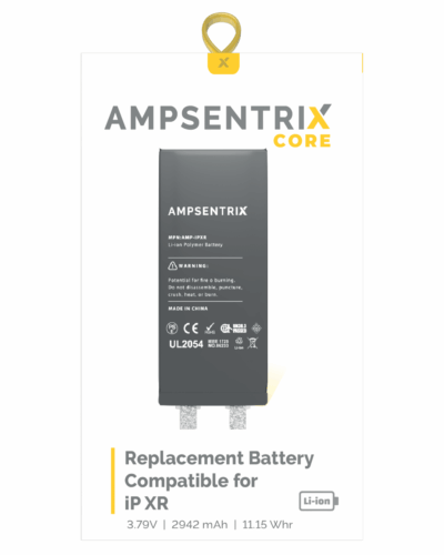 Batterie de remplacement pour iPhone XR (soudure par points requise) (AmpSentrix Core) – Image 3