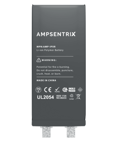 Batterie de remplacement pour iPhone XR (soudure par points requise) (AmpSentrix Core) – Image 4