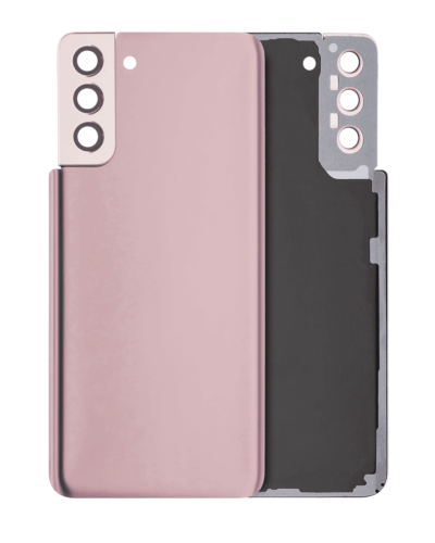 Back Cover Glass With Camera Lens For Samsung Galaxy S21 Plus (No Logo) (Aftermarket Plus) (Phantom Gold)