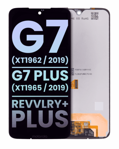 Écran LCD complet sans cadre pour Motorola Moto G7 (XT1962 / 2019) / G7 Plus (XT1965 / 2019) / T-Mobile Revvlry Plus (Genuine OEM) (toutes couleurs)