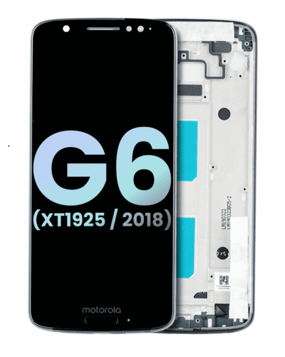 LCD Assembly With Frame For Motorola Moto G6 (XT1925 / 2018) (Genuine OEM) (Deep Indigo)