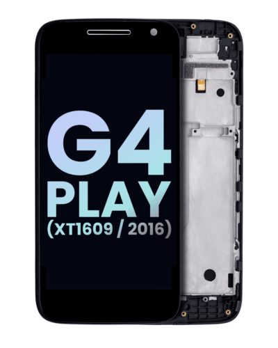 LCD Assembly With Frame For Motorola Moto G4 Play (XT1609 / 2016) (Genuine OEM) (Black)