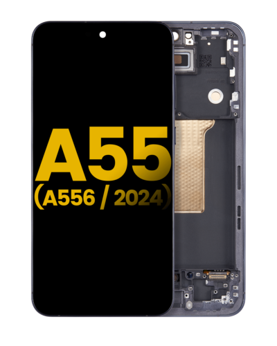 Bloc écran OLED avec cadre pour Samsung Galaxy A55 (A556 / 2024) (reconditionné) (Navy) – Image 11