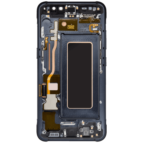 Écran OLED avec cadre pour Samsung Galaxy S8 Active (reconditionné) (Gris Météore) – Image 4