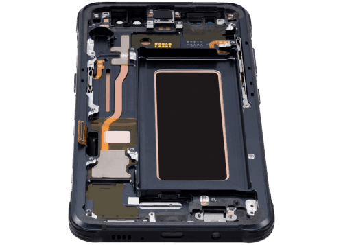 Écran OLED avec cadre pour Samsung Galaxy S8 Active (reconditionné) (Gris Météore) – Image 7