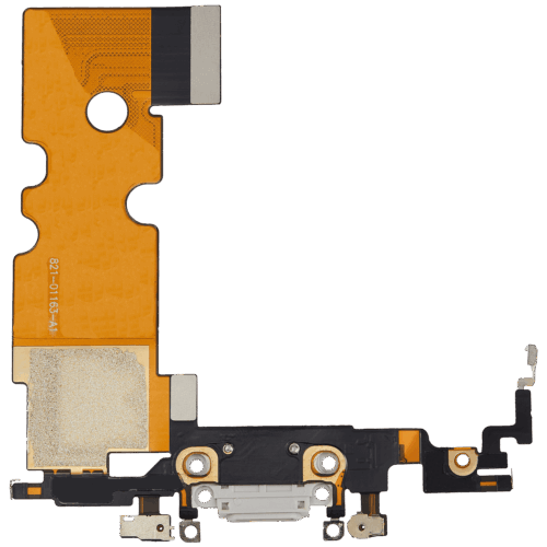 Nappe de connecteur de charge pour iPhone 8 (compatible) (argent) – Image 3