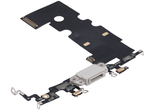 Nappe de connecteur de charge pour iPhone 8 (compatible) (argent) – Image 4