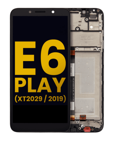 LCD Assembly With Frame For Motorola Moto E6 Play (XT2029 / 2019) (Refurbished) (All Colors)
