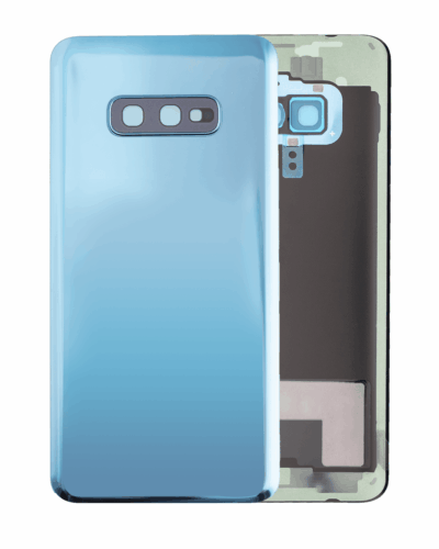 Cache arrière verre avec lentille de caméra pour Samsung Galaxy S10e (No Logo) (compatible qualité supérieure) (Prism Blue)
