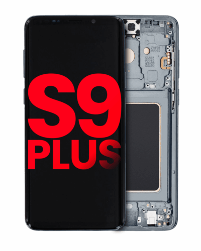 Bloc écran OLED avec cadre pour Samsung Galaxy S9 Plus (compatible qualité supérieure) (Titanium Gray) – Image 4