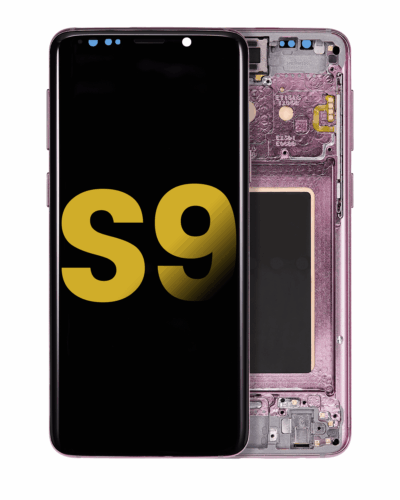 Bloc écran OLED avec cadre pour Samsung Galaxy S9 (reconditionné) (Lilac Purple)