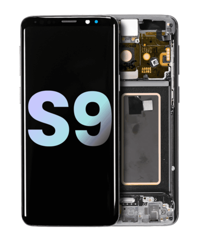 Bloc écran OLED avec cadre pour Samsung Galaxy S9 (Service Pack) (Titanium Gray)