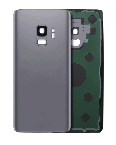 Coque arrière en verre avec objectif pour Samsung Galaxy S9 (sans logo) (Pièce de rechange Plus) (Gris titane) – Image 7