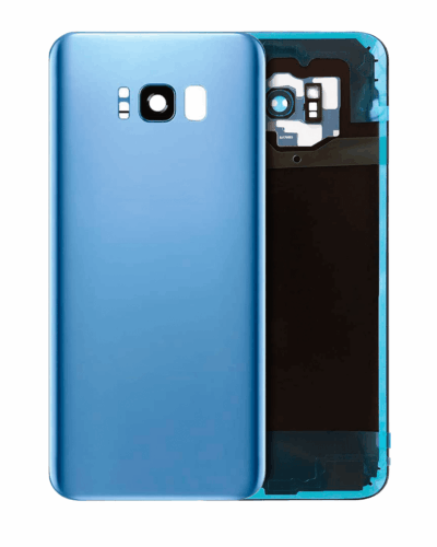 Back Cover Glass With Camera Lens For Samsung Galaxy S8 Plus (No Logo) (Aftermarket Plus) (Coral Blue)