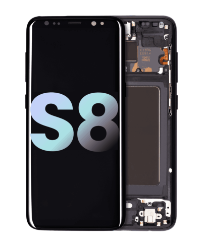 OLED Assembly With Frame For Samsung Galaxy S8 (Service Pack) (Midnight Black)