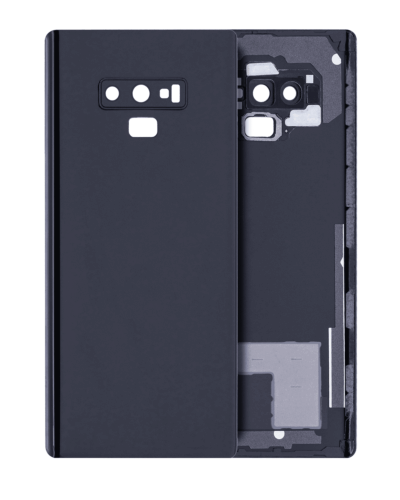 Back Cover Glass With Camera Lens For Samsung Galaxy Note 9 (No Logo) (Aftermarket Plus) (Midnight Black)