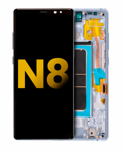 Écran OLED avec cadre pour Samsung Galaxy Note 8 (reconditionné) (gris orchidée)