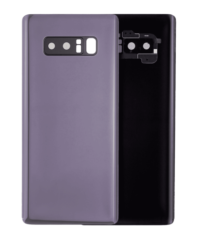 Coque arrière en verre avec objectif pour Samsung Galaxy Note 8 (sans logo) (Adaptable) (Gris orchidée) – Image 7