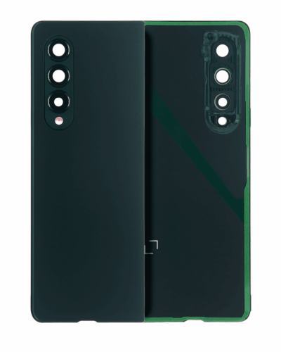 Back Cover Glass With Camera Lens For Samsung Galaxy Z Fold 3 5G (Premium) (Phantom Black)