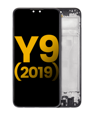 Écran LCD complet avec cadre pour Huawei Y9 (2019) (reconditionné) (Midnight Black) – Image 11