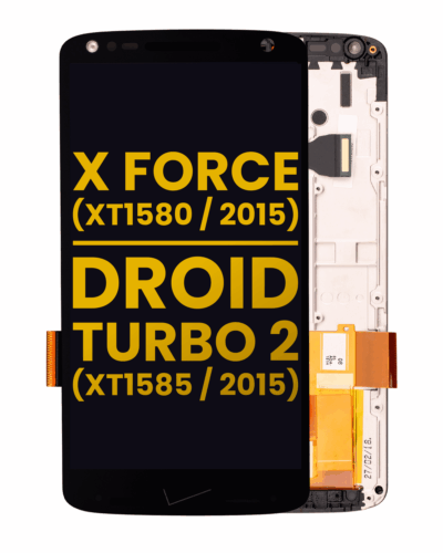 LCD Assembly With Frame For Motorola Moto X Force (XT1580 / 2015) / Droid Turbo 2 (XT1585 / 2015) (Refurbished) (Black)